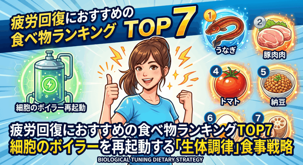疲労回復におすすめの食べ物ランキングTOP7！細胞のボイラーを再起動する「生体調律」食事戦略