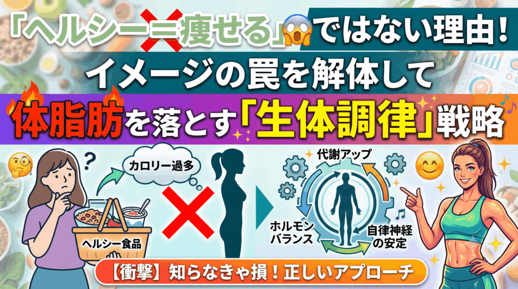 「ヘルシー＝痩せる」ではない理由！イメージの罠を解体して体脂肪を落とす「生体調律」戦略
