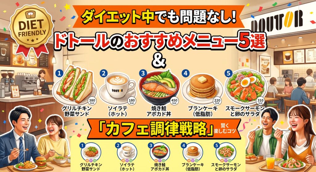ダイエット中でも問題なし！ドトールのおすすめメニュー5選と「カフェ調律」戦略