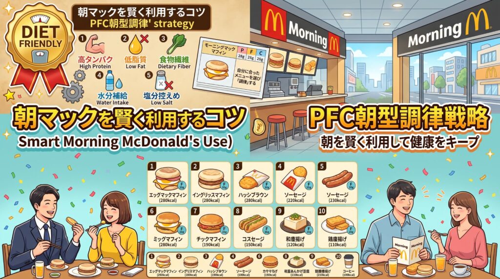 朝マックで痩せる！ダイエット中におすすめの神メニュー10選と「PFC朝型調律」戦略