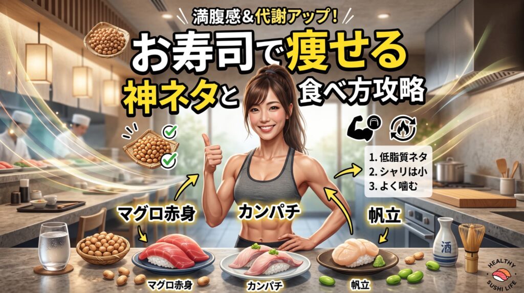 お寿司で痩せる神ネタと食べ方攻略