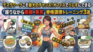 デスクワークこそ最大のチャンス！オフィスでバレずにできる「座りながら美脚・美尻」骨格調律トレーニング3選