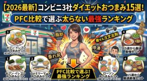 【2026最新】コンビニ3社ダイエットおつまみ15選！PFC比較で選ぶ太らない最強ランキング