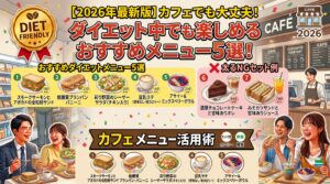 【2026年最新版】カフェでも大丈夫！ダイエット中でも楽しめるおすすめメニュー5選！