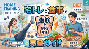 宅トレと食事で腹筋を割る方法