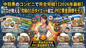 中目黒のコンビニで完全完結！プロが教える「究極の1日ダイエット献立」PFC黄金調律モデル【2026年最新】