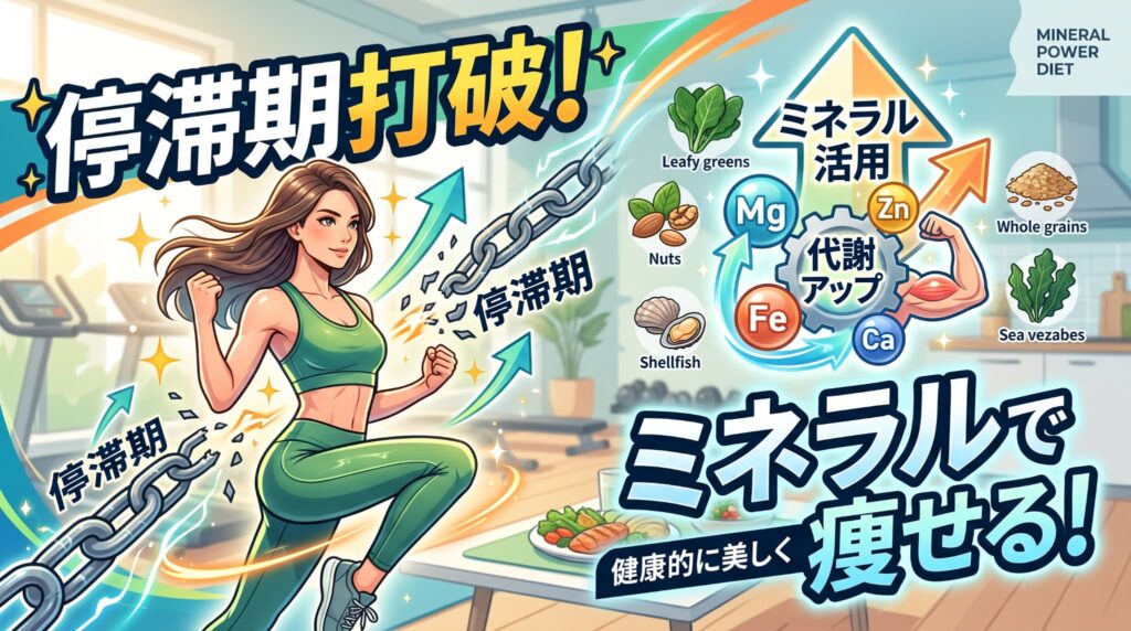 ミネラル活用で痩せる！停滞期打破
