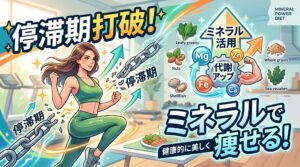 ミネラル活用で痩せる！停滞期打破