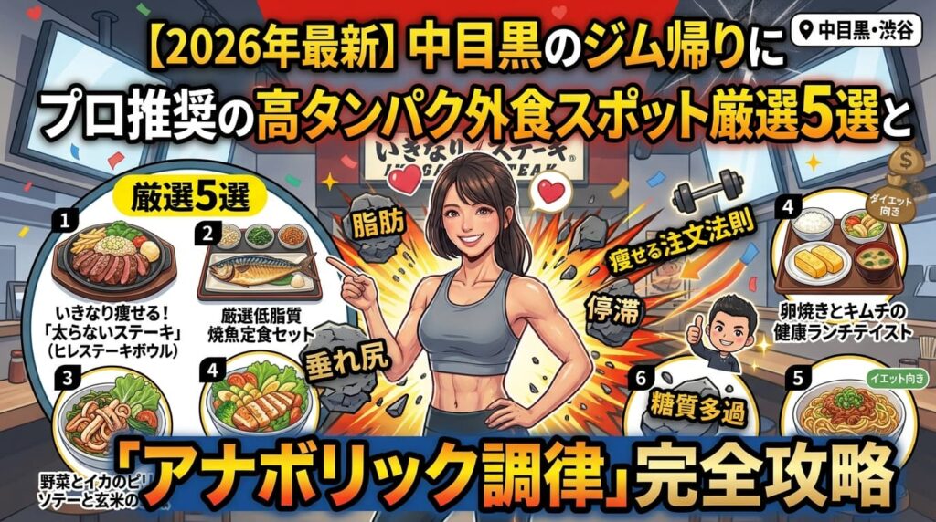 中目黒のジム帰りに直行！プロ推奨の高タンパク外食スポット厳選5選と「アナボリック調律」完全攻略