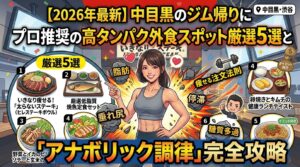中目黒のジム帰りに直行！プロ推奨の高タンパク外食スポット厳選5選と「アナボリック調律」完全攻略