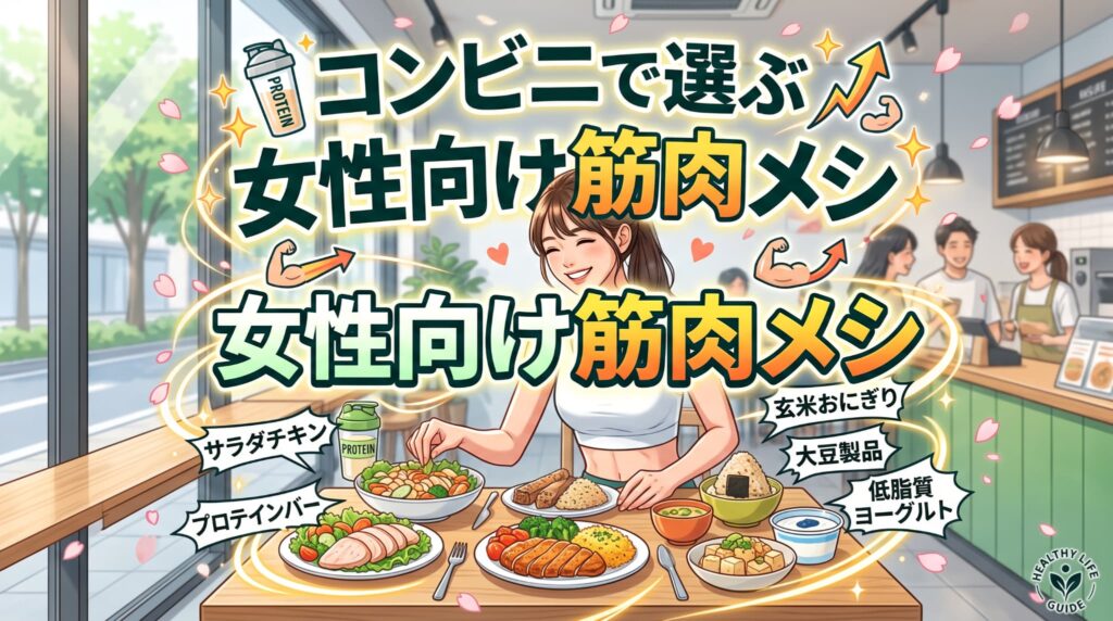 コンビニで選ぶ女性向け筋肉メシ