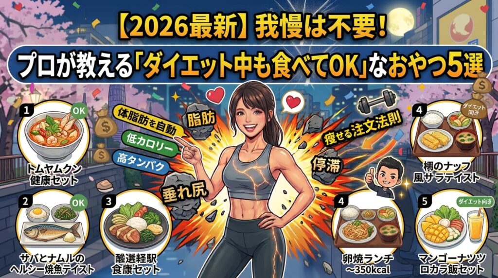 【2026最新】我慢は不要！プロが教える「ダイエット中も食べてOK」なおやつ5選