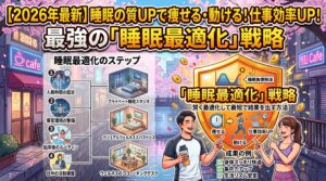 【2026年最新】睡眠の質UPで痩せる・動ける！仕事効率UP！最強の「睡眠最適化」戦略