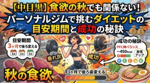 【中目黒】食欲の秋でも関係ない！パーソナルジムで挑むダイエットの目安期間と成功の秘訣