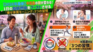 【2026年最新】中目黒の朝が変わる！1日の脂肪燃焼をブーストさせる「痩せ体質モーニング」3つの習慣