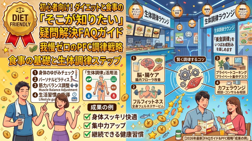 初心者向け！ダイエットと食事の「そこが知りたい」疑問解決FAQガイド｜我慢ゼロのPFC調律戦略
