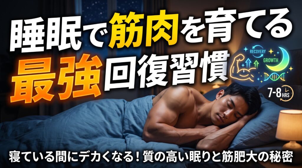 睡眠で筋肉を育てる最強回復習慣
