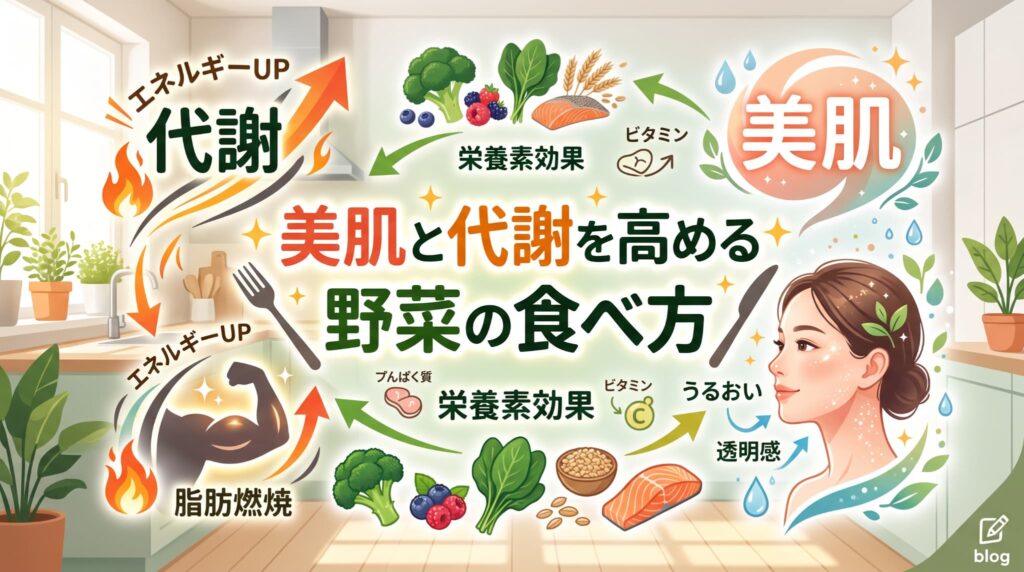 美肌と代謝を高める野菜の食べ方