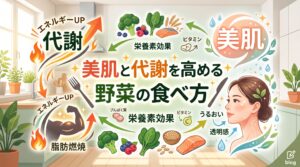 美肌と代謝を高める野菜の食べ方