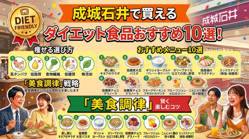 成城石井で買えるダイエット食品おすすめ10選！痩せる選び方と「美食調律」戦略