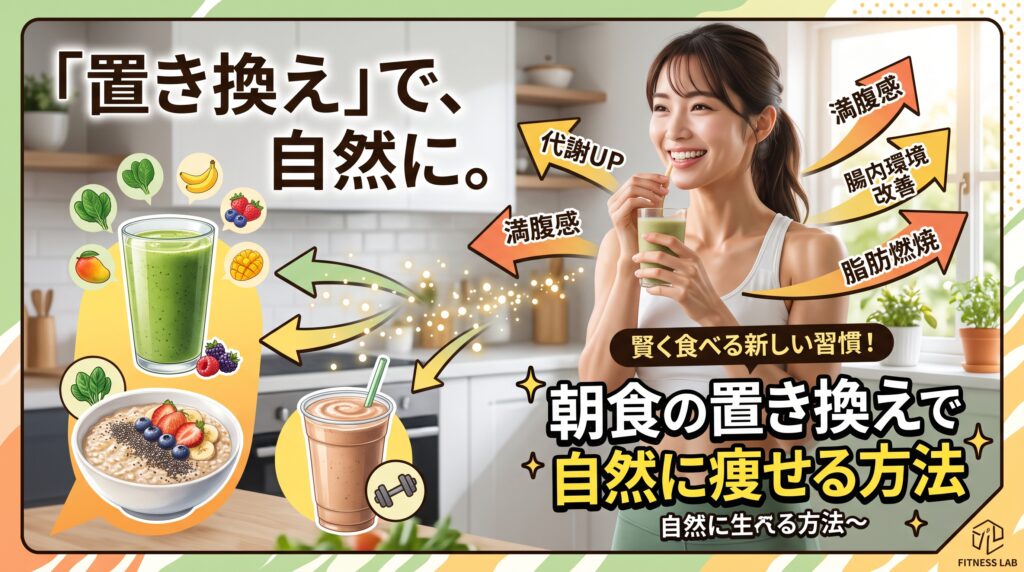 朝食の置き換えで自然に痩せる方法