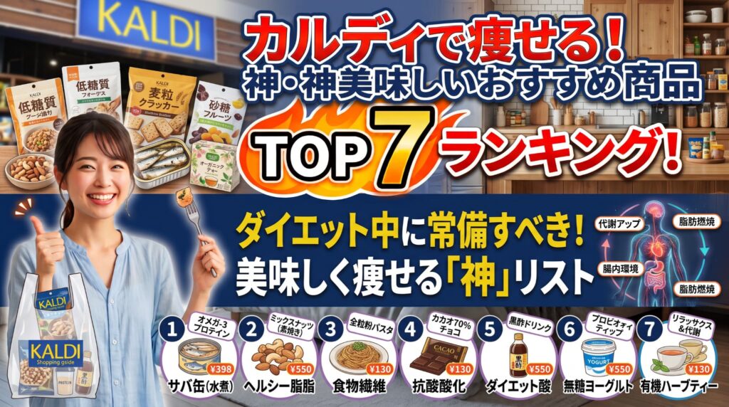 カルディで痩せる！ダイエット中に常備すべき「神」美味しいおすすめ商品7選