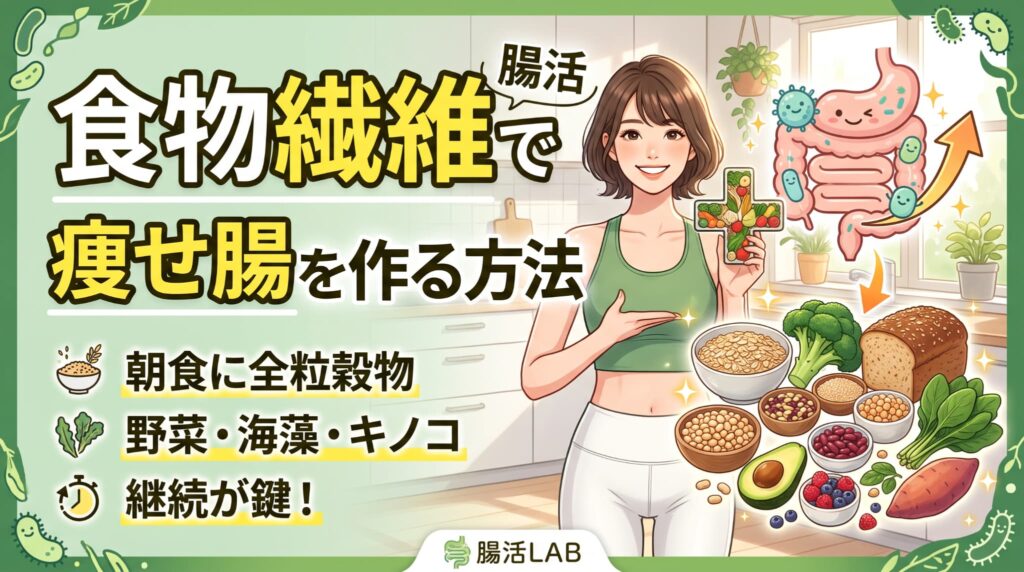食物繊維で痩せ腸を作る方法