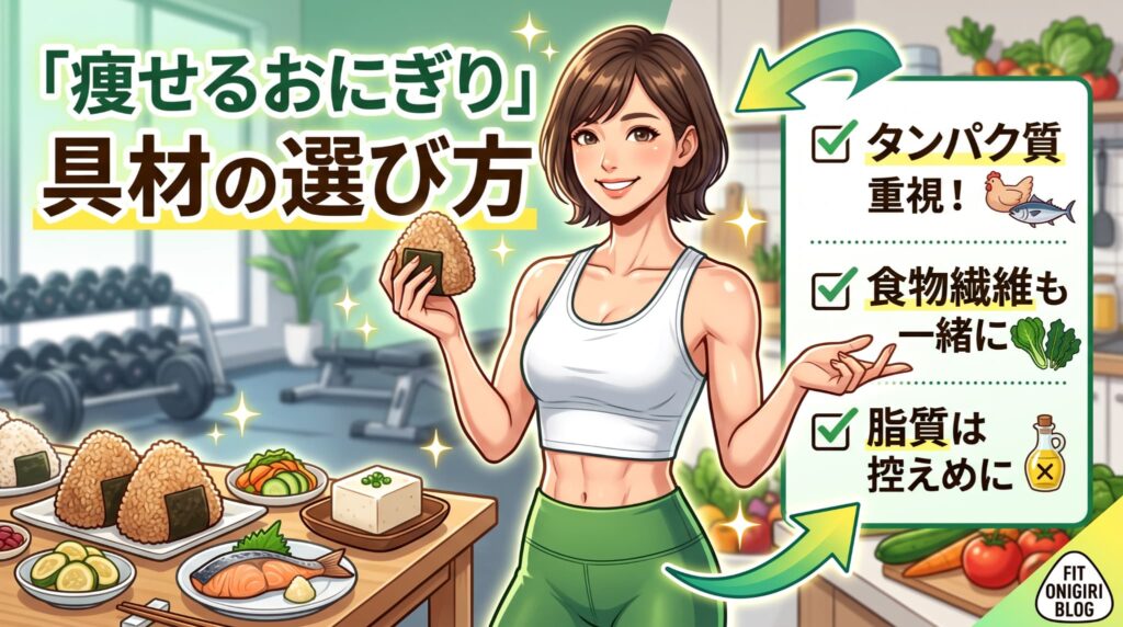 痩せるおにぎり具材の選び方