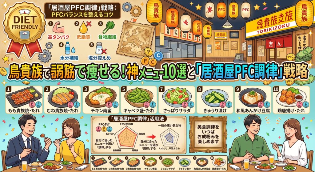 鳥貴族で痩せる！ダイエット中におすすめの神メニュー10選と「居酒屋PFC調律」戦略
