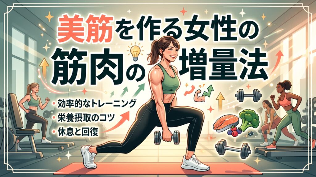 美筋を作る女性の筋肉増量法