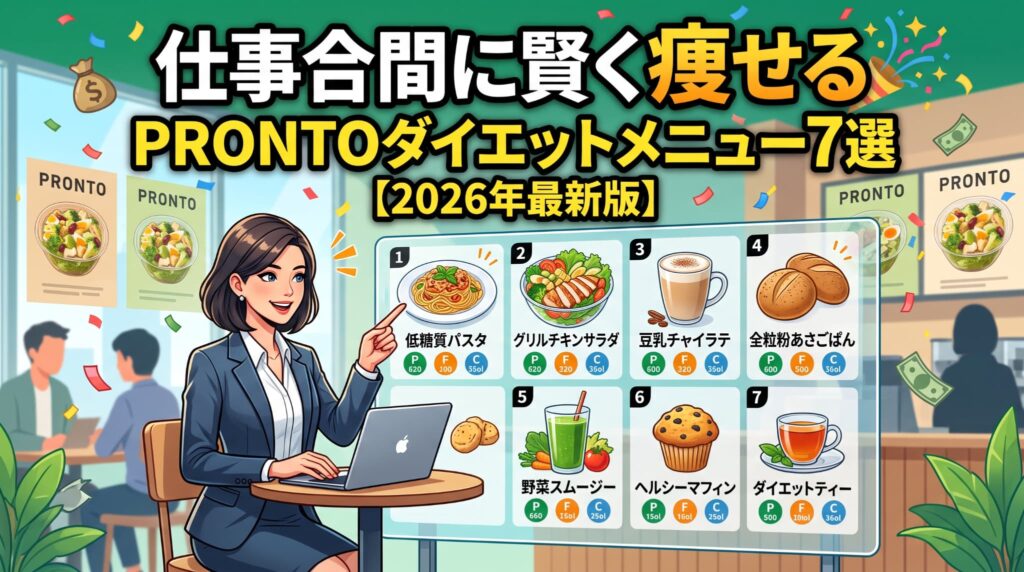 【2026年最新版】PRONTOおすすめダイエットメニュー7選：仕事合間に賢く痩せる