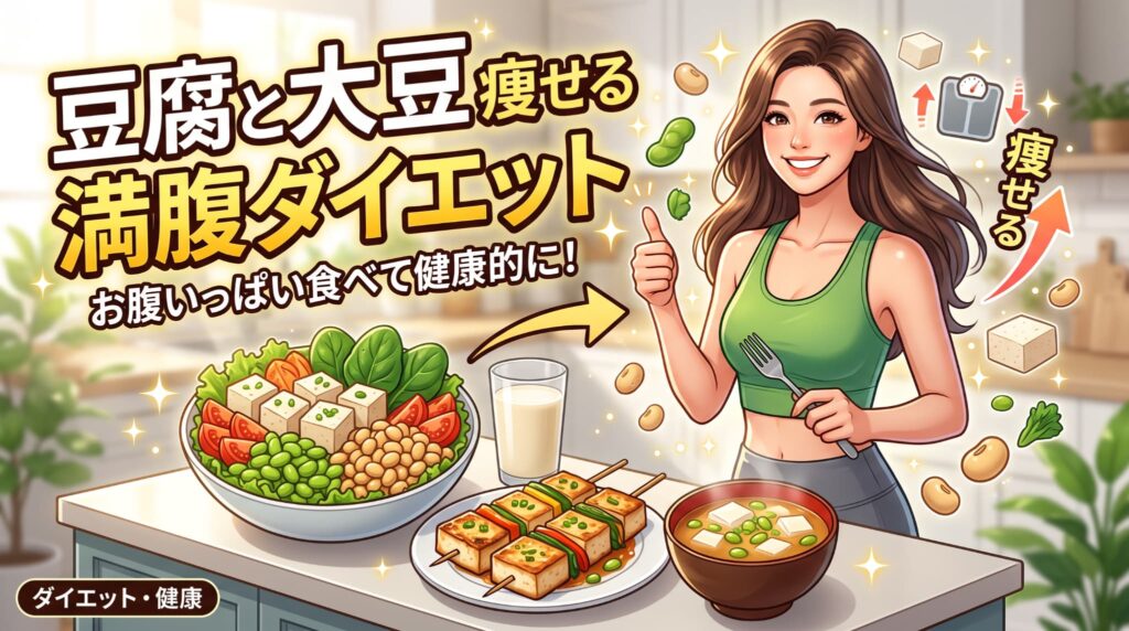 豆腐と大豆で痩せる満腹ダイエット