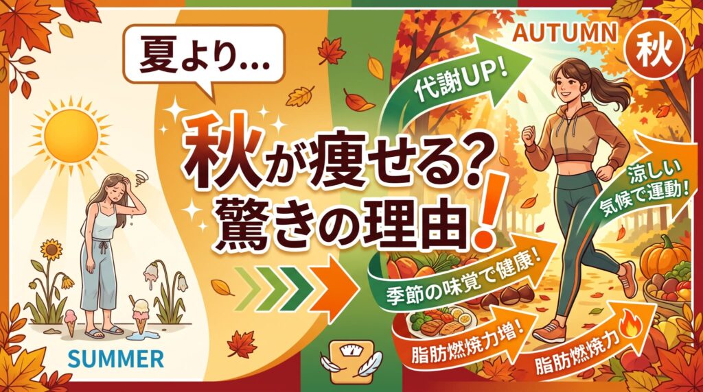 夏より秋が痩せる？驚きの理由