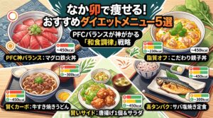 なか卯で痩せる！おすすめダイエットメニュー5選：PFCバランスが神がかる「和食調律」戦略
