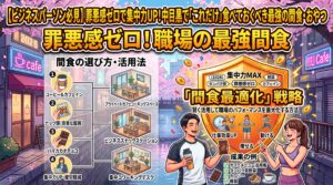 罪悪感ゼロで集中力UP！中目黒ビジネスパーソンが職場で「これだけ」食べておくべき最強の間食・おやつ