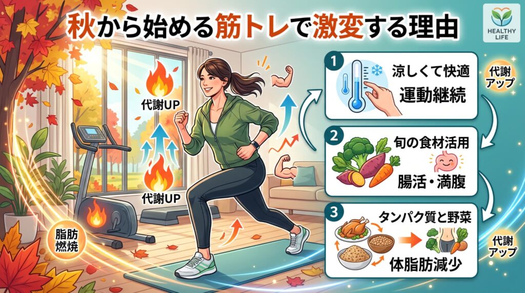 秋から始める筋トレで激変する理由