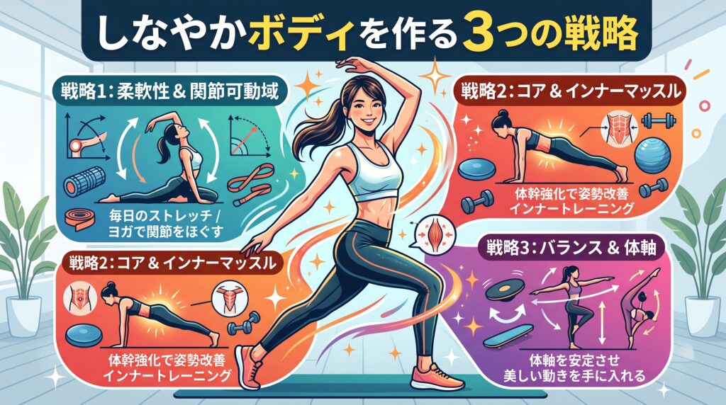 しなやかボディを作る3つの戦略