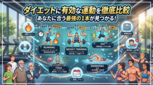 ダイエットに有効な運動を徹底比較！