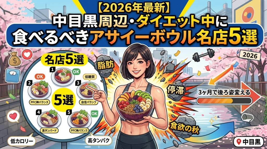 【2026年最新】中目黒周辺・ダイエット中に食べるべきアサイーボウル名店5選