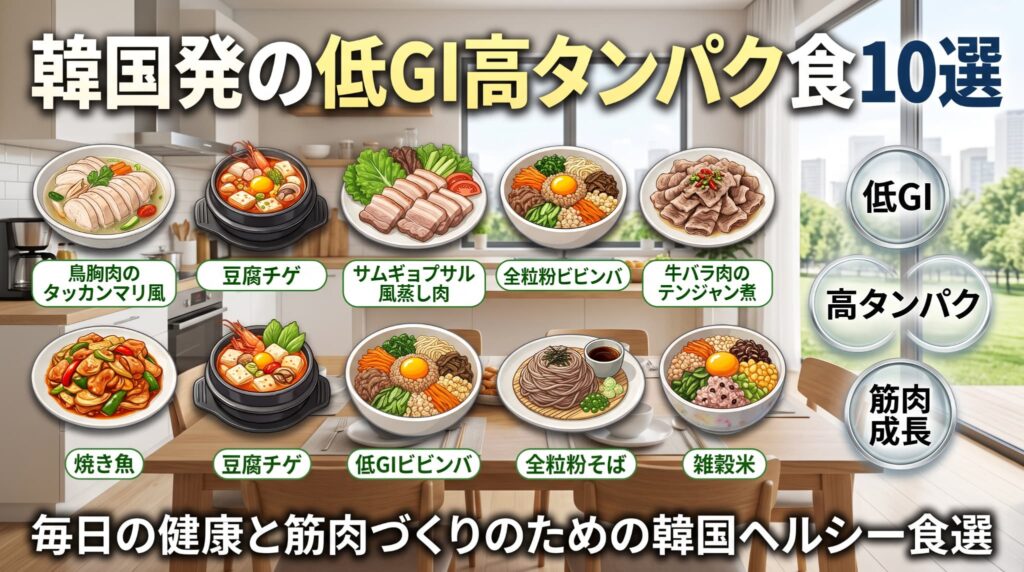 韓国発の低GI高タンパク食5選