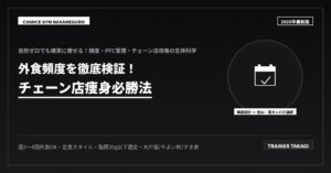 外食頻度は週何回OK？チェーン店痩身必勝法