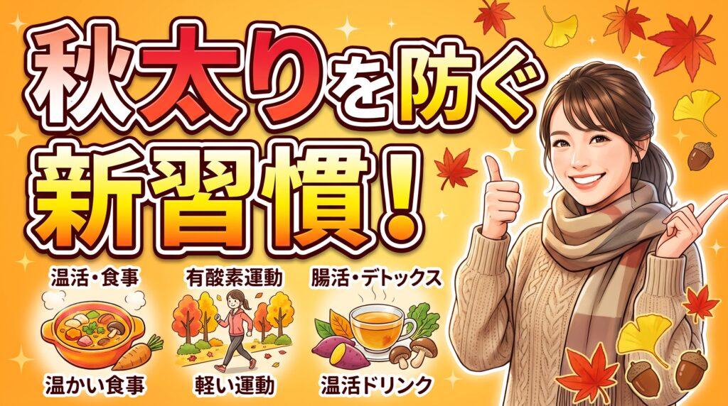 秋太りを防ぐ新習慣！