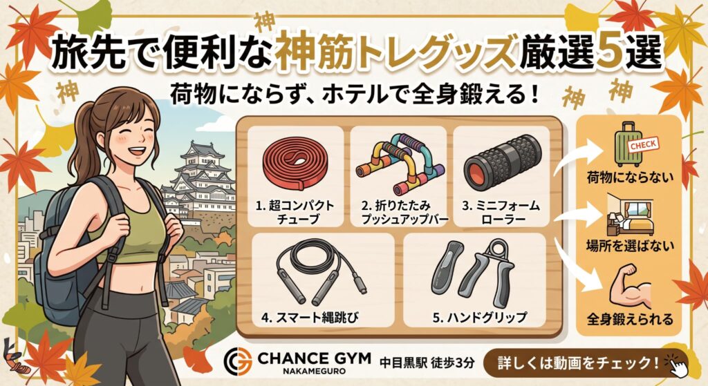 旅先で便利な神筋トレグッズ厳選5選