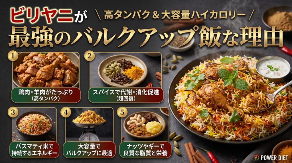 ビリヤニが最強のバルクアップ飯な理由
