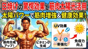 日焼けの驚愕効果と筋肉太陽光活用