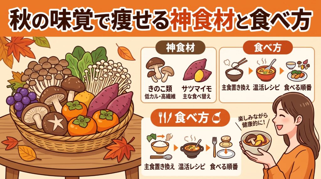 秋の味覚で痩せる神食材と食べ方