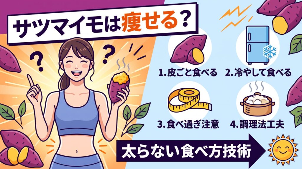 サツマイモは痩せる？太らない食べ方技術