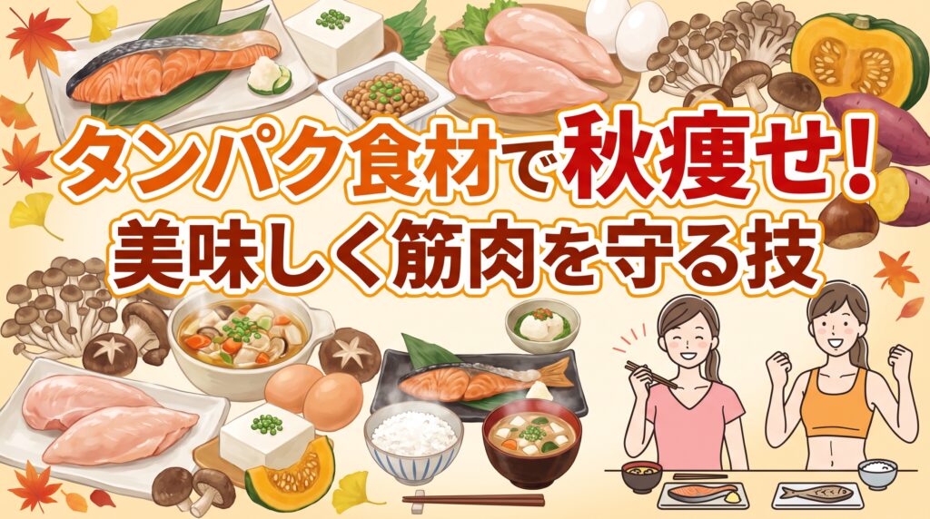 タンパク食材で秋痩せ！美味しく筋肉を守る技